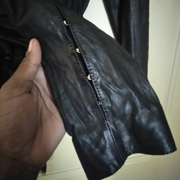 ๐โจR.CAVALLI ROSES LEATHER BLAZER - Picture 11 of 12